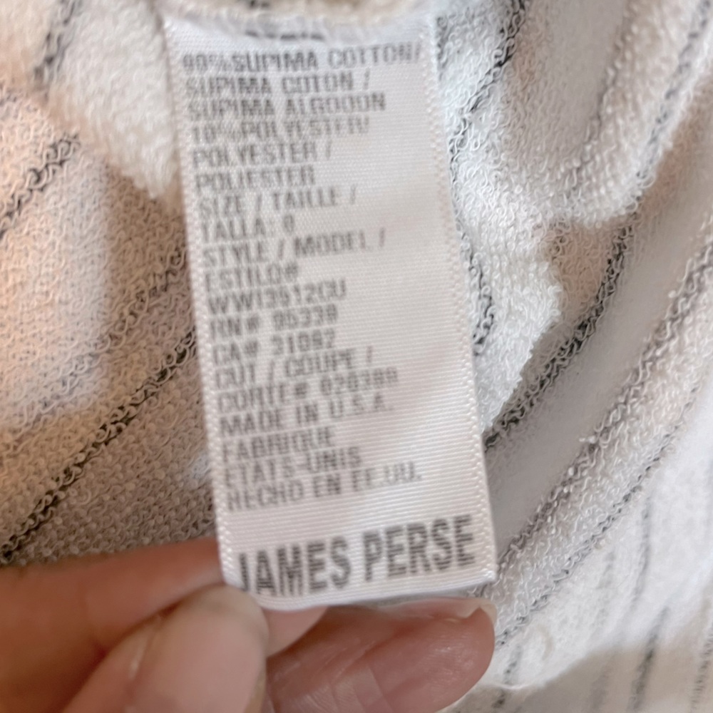 James Perse hoodie sweatshirt size 0 xs - Picture 6 of 7